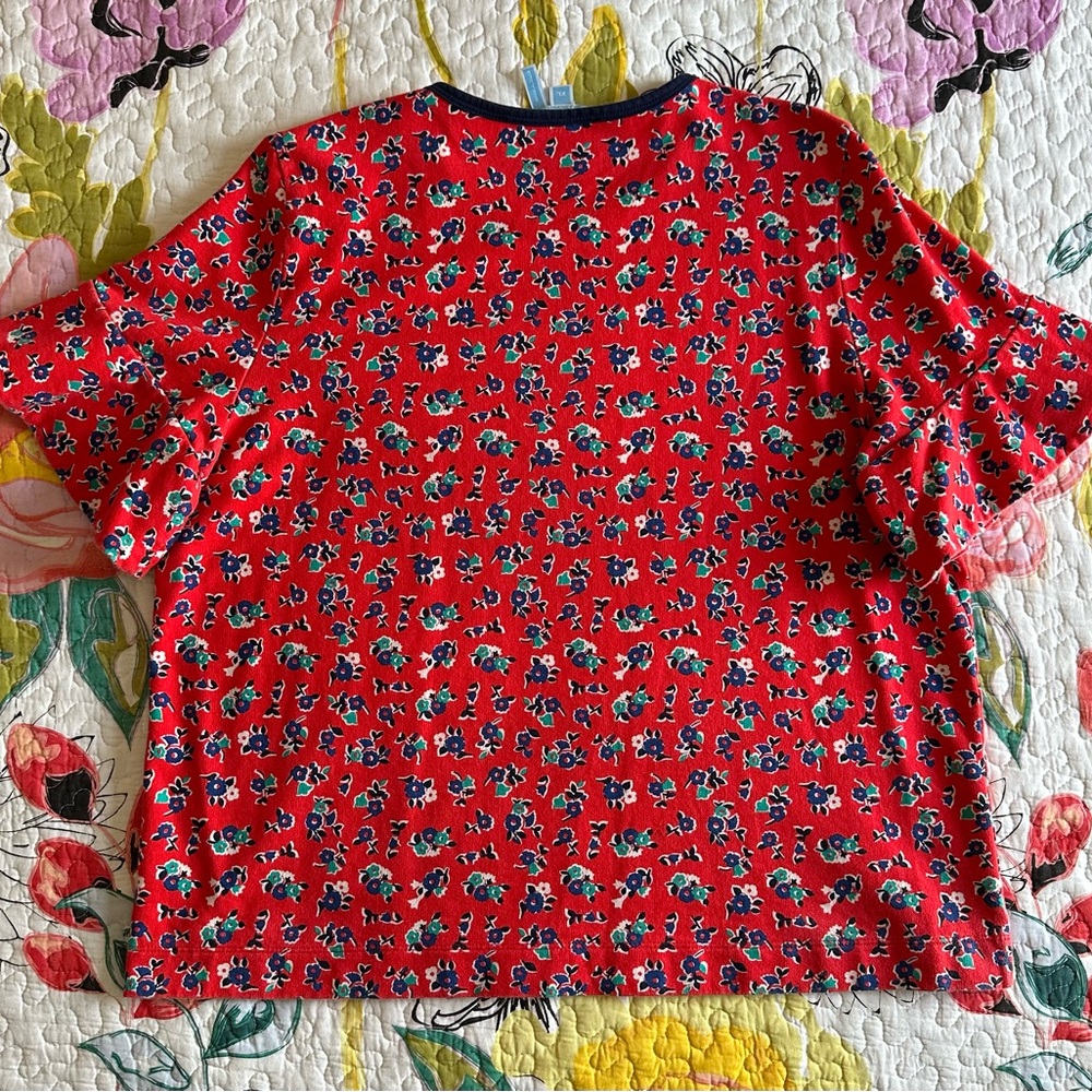 Draper James Georgia Floral Ruffle Top - Picture 2 of 5
